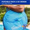 imageSwimWays Spring Float Premium Papasan Pool Lounger Inflatable Pool Floats Adult with Fast Inflation for Ages 15 ampamp UpPapasan Sky Blue New Version