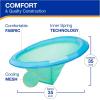 imageSwimWays Spring Float Premium Papasan Pool Lounger Inflatable Pool Floats Adult with Fast Inflation for Ages 15 ampamp UpPapasan Sky Blue New Version