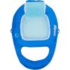 imageSwimWays Spring Float Recliner 6060700 Water Buoyant Summertime Relaxation Comfort Lounge Seat with Cup Holder for Pool Lake Beach Pond River Island Aqua BlueDark Blue