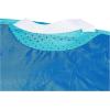 imageSwimWays Spring Float Recliner 6060700 Water Buoyant Summertime Relaxation Comfort Lounge Seat with Cup Holder for Pool Lake Beach Pond River Island Aqua BlueDark Blue