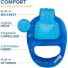 imageSwimWays Spring Float Recliner Chair for Swimming Pool Inflatable Pool Floats Adult with Fast Inflation Cup Holder ampamp Foot Rest for Ages 15 ampamp Up AquaBlue Recliner