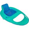 imageSwimWays Spring Float Recliner Chair for Swimming Pool Inflatable Pool Floats Adult with Fast Inflation Cup Holder ampamp Foot Rest for Ages 15 ampamp Up AquaAqua Recliner