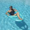 imageSwimWays Spring Float Recliner Chair for Swimming Pool Inflatable Pool Floats Adult with Fast Inflation Cup Holder ampamp Foot Rest for Ages 15 ampamp Up AquaAqua Recliner