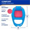 imageSwimWays Spring Float Recliner Chair for Swimming Pool Inflatable Pool Floats Adult with Fast Inflation Cup Holder ampamp Foot Rest for Ages 15 ampamp Up AquaBluePink Recliner New Version