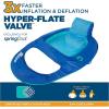 imageSwimWays Spring Float Recliner Chair for Swimming Pool Inflatable Pool Floats Adult with Fast Inflation Cup Holder ampamp Foot Rest for Ages 15 ampamp Up AquaBlue Recliner