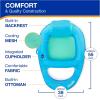imageSwimWays Spring Float Recliner Chair for Swimming Pool Inflatable Pool Floats Adult with Fast Inflation Cup Holder ampamp Foot Rest for Ages 15 ampamp Up AquaBlue Recliner New Version