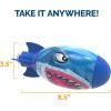imageSwimWays Swirl Divers Kids FishShaped Pool Diving Toys 2 Pack Bath Toys ampamp Pool Party Supplies for Kids Ages 5 and UpShark Rocket Diving Toy1 Pack