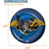 imageSwimways DC Batman Swim Huggable Batman Bath ampamp Beach Toys Floating Water Stuffed Animal for Kids Aged 1 ampamp UpReversible Boat With Hyperflate Valve