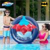 imageSwimways DC Batman Swim Huggable Batman Bath ampamp Beach Toys Floating Water Stuffed Animal for Kids Aged 1 ampamp UpReversible Boat With Hyperflate Valve