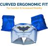 imageSwimways DC Batman Swim Huggable Batman Bath ampamp Beach Toys Floating Water Stuffed Animal for Kids Aged 1 ampamp UpSwim Trainer