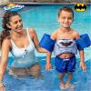 imageSwimways DC Batman Swim Huggable Batman Bath ampamp Beach Toys Floating Water Stuffed Animal for Kids Aged 1 ampamp UpSwim Trainer