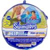 imageSwimways Elite PopUp Above Ground Pool Baby Pool with Canopy ampamp Carrying Case Foldable Kiddie Pool for Ages 924 Months Measures 32quot Blue