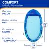 imageSwimways Elite Spring Float Papasan Pool Lounger Inflatable Pool Floats Adult with Fast Inflation Pool Lounge Chair for Adults up to 250 lbsHammock Pool Lounger