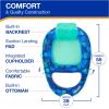 imageSwimways Elite Spring Float Papasan Pool Lounger Inflatable Pool Floats Adult with Fast Inflation Pool Lounge Chair for Adults up to 250 lbsRecliner Pool Lounge