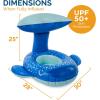 imageSwimways Sun Canopy Baby Boat Inflatable Baby Pool Float ampamp Swimming Pool Accessories with Fast Inflation Whale Toys for Kids Aged 924 MonthsBlue Whale