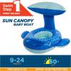 imageSwimways Sun Canopy Baby Boat Inflatable Baby Pool Float ampamp Swimming Pool Accessories with Fast Inflation Whale Toys for Kids Aged 924 MonthsBlue Whale