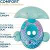 imageSwimways Sun Canopy Baby Boat Inflatable Baby Pool Float ampamp Swimming Pool Accessories with Fast Inflation Whale Toys for Kids Aged 924 MonthsMermaid
