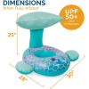 imageSwimways Sun Canopy Baby Boat Inflatable Baby Pool Float ampamp Swimming Pool Accessories with Fast Inflation Whale Toys for Kids Aged 924 MonthsMermaid