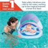 imageSwimways Sun Canopy Inflatable Baby Spring Float for Kids 924 MonthsMermaid