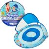 imageSwimWays Baby Spring Float with Adjustable Canopy and UPF Sun Protection Blue LobsterShark