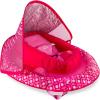 imageSwimWays Infant Baby Inflatable Swimming Pool Spring Float with Shade Canopy and 3 Point Harness for Ages 3 to 9 Months Pink Flower
