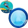 imageSwimWays Spring Float Premium Papasan Pool Lounger Inflatable Pool Floats Adult with Fast Inflation for Ages 15 ampamp UpPapasan Blue