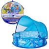imageSwimways Elite PopUp Above Ground Pool Baby Pool with Canopy ampamp Carrying Case Foldable Kiddie Pool for Ages 924 Months Measures 32quot Blue
