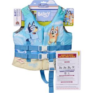 imageSwimWays Bluey Life Jacket US Coast Guard Approved Kids Swim Vest 3355 lbs Bluey