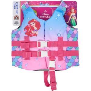 imageSwimWays Disney Princess Swim Trainer Life Jacket US Coast Guard Approved Life Vest Kids Swim Vest Pool Floats ampamp Life Jackets for Kids 3355 lbs Ariel
