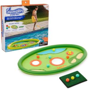imageSwimWays Hydro Golf Pool Toys for Kids and Adults Floating Swimming Pool Game with Golf Balls and Chipping Green Outdoor Toys for Kids Aged 5 ampamp UpHydro Golf