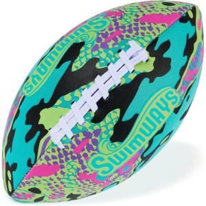 imageSwimWays Hydro Waterproof Football Outdoor Games for Adults and Kids Swimming Pool Accessories and Pool Party Games925 Inches GreenBlue New Version