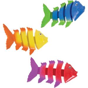 imageSwimWays Nesting Fish Water Toy Kids Pool Accessories ampamp Swimming Pool Toys 3in1 FishThemed Pool Toys for Kids Ages 3 ampamp UpFish Styx Diving Toy3 Pack