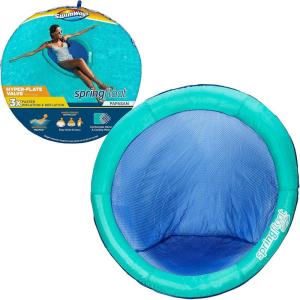 imageSwimWays Spring Float Premium Papasan Pool Lounger Inflatable Pool Floats Adult with Fast Inflation for Ages 15 ampamp UpPapasan Aqua