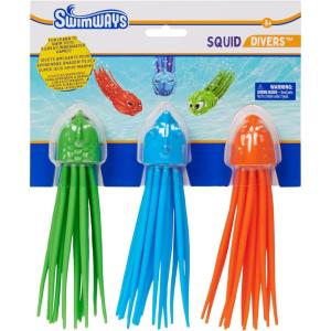 imageSwimWays Swirl Divers Kids FishShaped Pool Diving Toys 2 Pack Bath Toys ampamp Pool Party Supplies for Kids Ages 5 and UpSquidivers Diving Toys3 Pack New Version