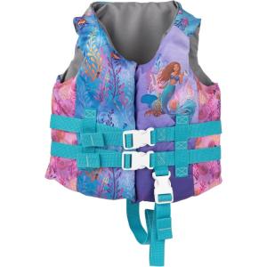 imageSwimWays The Little Mermaid US Coast Guard Approved Life Vest Kids Swim Vest Arm Floaties ampamp Life Jackets for Kids 3355 lbsLife Vest