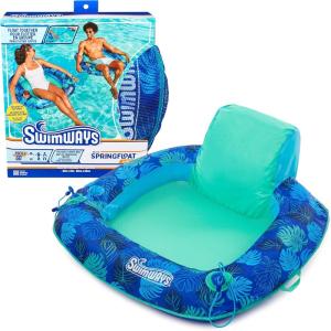 imageSwimways Elite Spring Float Papasan Pool Lounger Inflatable Pool Floats Adult with Fast Inflation Pool Lounge Chair for Adults up to 250 lbsSunseat Pool Lounger