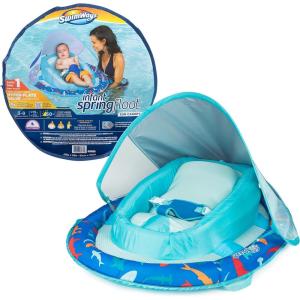 imageSwimways Sun Canopy Inflatable Infant Spring Float for Infants 39 Months Shark DesignShark
