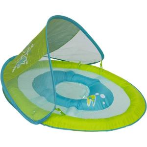imageSwimWays 6038626 Spring Float Sun Protection Canopy Inflatable Baby Toddler Swim Pool Float Raft Colors May Vary