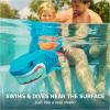image:imageSwimWays Rainbow Reef Shark Toy Finn Diesel Kids Shark Pool Toy and Swimming Accessory SelfActivated Water Toys Learn to Swim Pool Toys for Kids Ages 5 amp Up Batteries Included